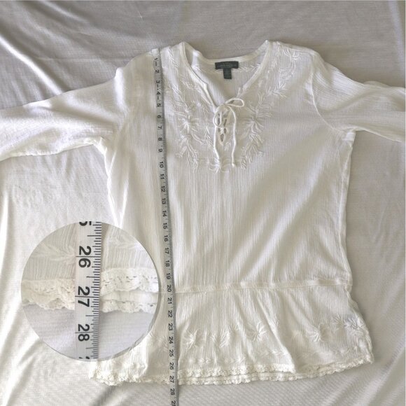 100% Cotton White Top from Ralph Lauren -  Size L - Picture 5 of 10